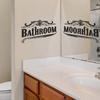 Bathroom Word Minimalist Wall Sticker for Bathroom Home Decor Self-Adhesive Removable Decal