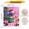 Disney Christmas Stitch Oil Painting Hand Painting Coloring Painting Handmade Diy Home Decoration Gift