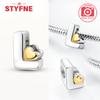 Silver 925 26 Alphabet Letters Charm Heart Love Bead for Charms Bracelets for Women DIY Fine Jewelry Gifts