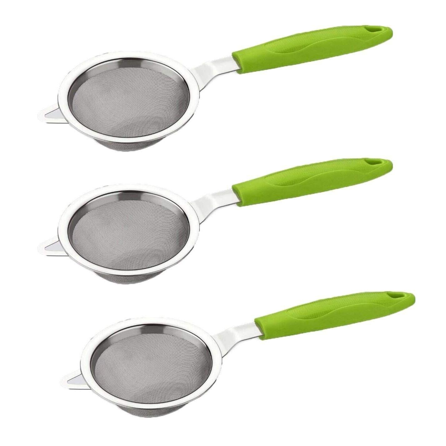 

Stainless Steel Tea & Coffee Strainer for Kitchen Pack Of 3 MR386