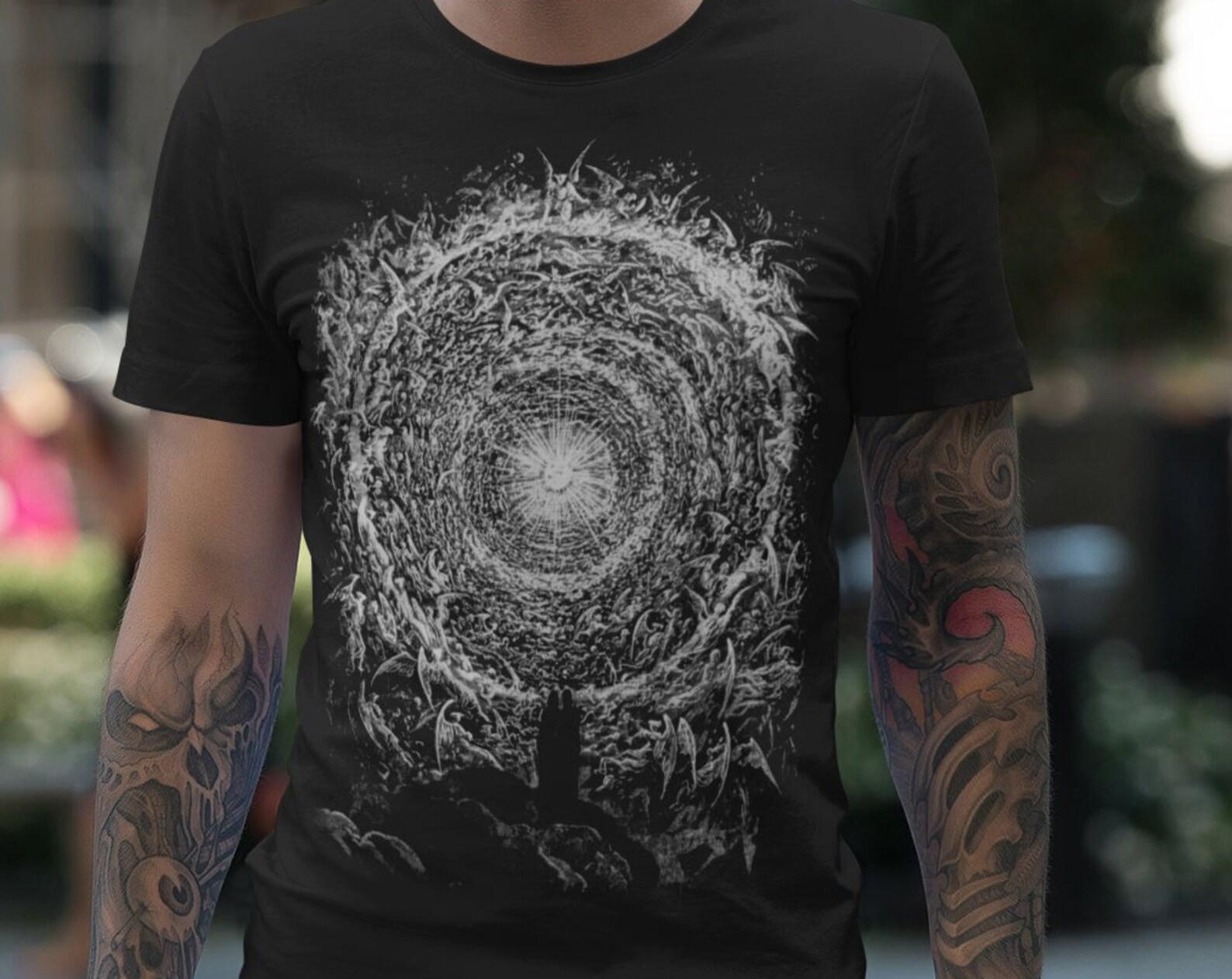 Paradise Canto 31 Gustave Doré T-Shirt | Divine Comedy Engraving | Dark Gothic Art Shirt | Dante Alighieri Tee | Unisex S–3XL 2XL
