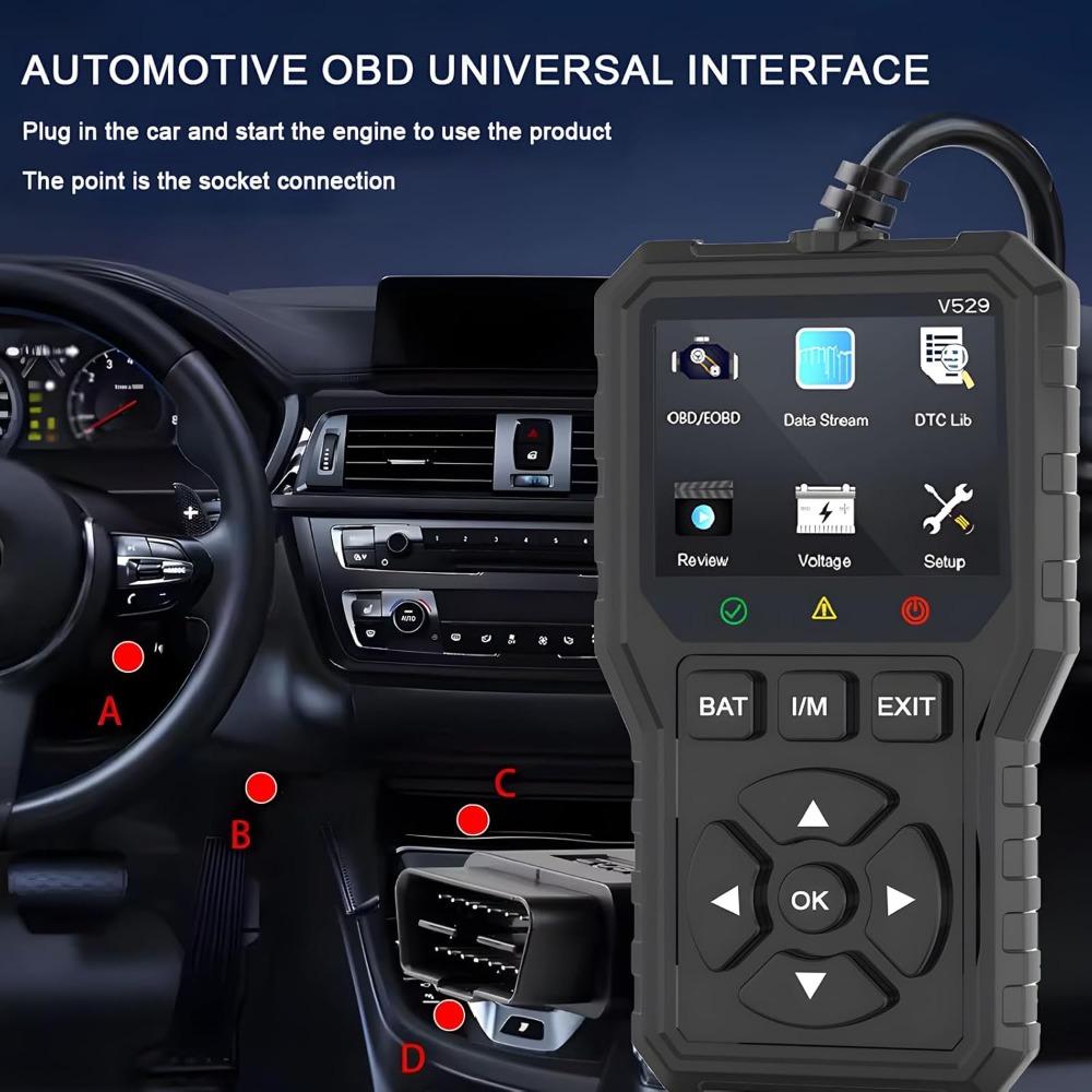 Advanced Diagnostic Tools: Professional Engine Fault Code Reader, Scanner, Engine Fault Scanner, Diagnostic Scanning Tool.