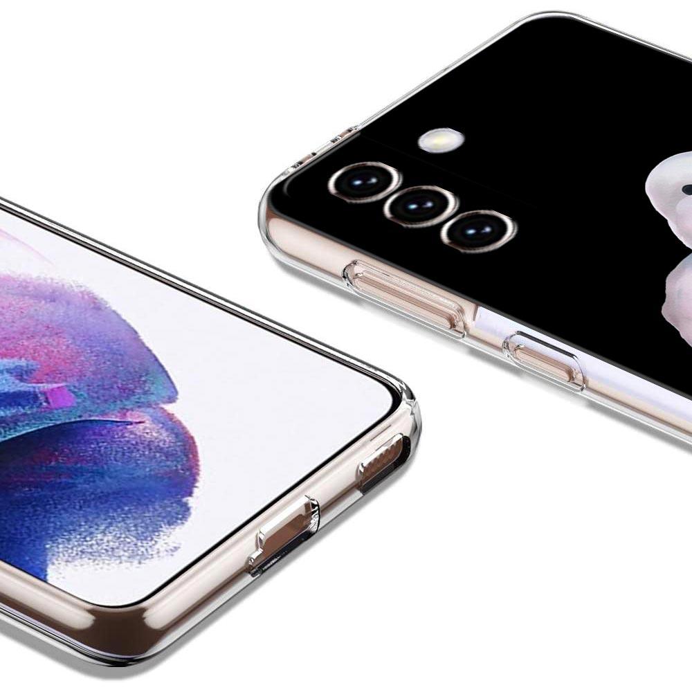 Cartoon Doubt Duck Shockproof Phone Case For Samsung Galaxy S23 Ultra S22 5G S20 S21 FE 5G S10E S9 S8 S10 Plus Soft Clear Cover