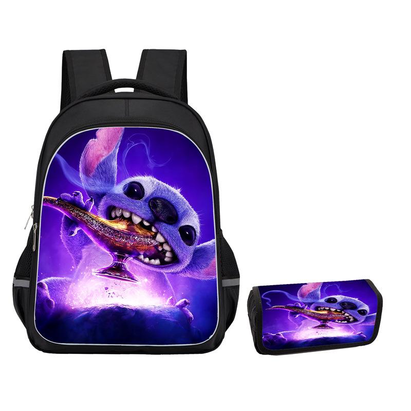 Stitch Peripheral Anime Backpack Men'S And Women'S School Bags