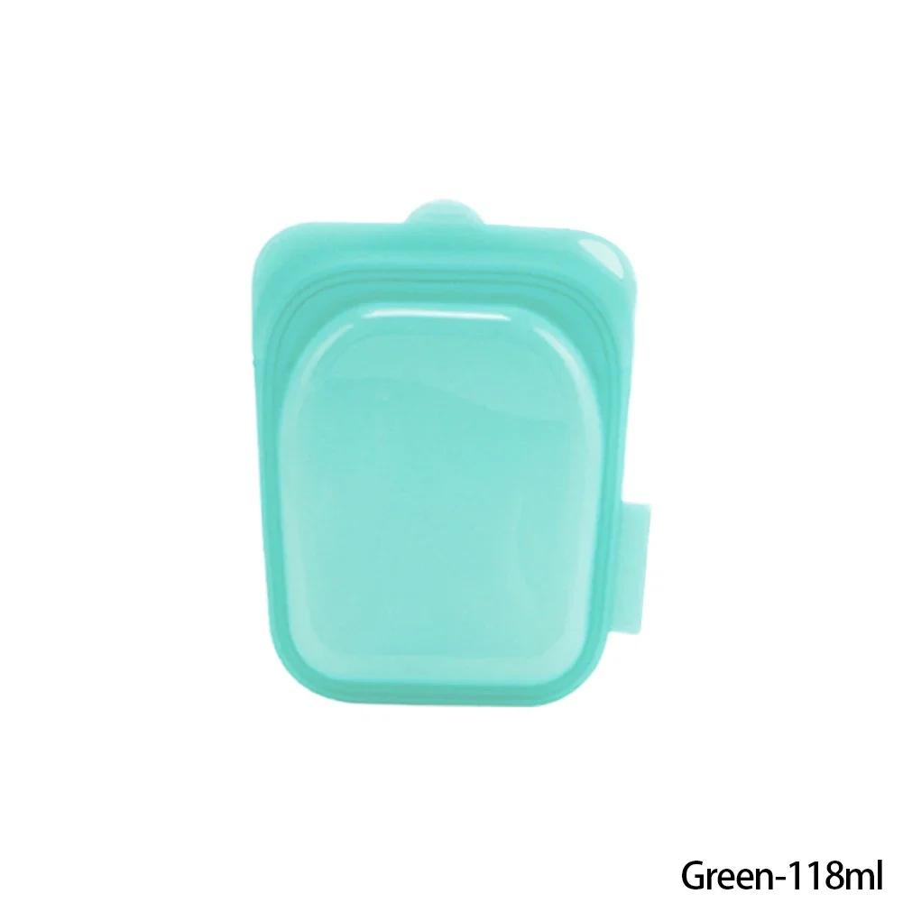 1 buc. Pungă Alimentară Reutilizabilă din Silicon, Container Alimentar pentru Congelator, Rezistent la Căldură, Etanș, Pungi pentru Păstrarea Prospețimii, Pungi de Sigilare pentru Sub-ambalare