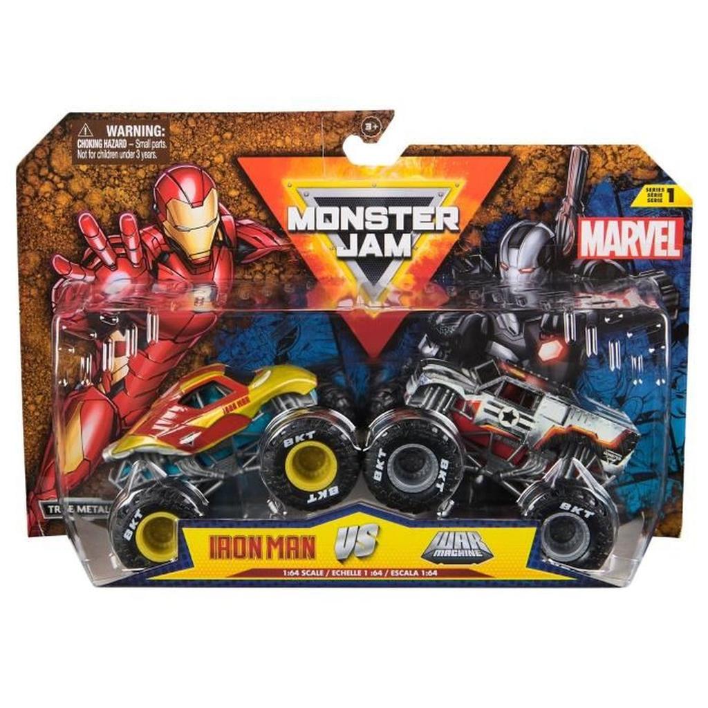 Coffret MONSTER JAM - 2 Véhicules 1:64 MARVEL - Super héroes - Des 3 ans