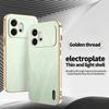 For Honor 600 600 Pro 600 Lite Full Lens Protection Phone Case with Gold Thread Texture and Anti-Fingerprint