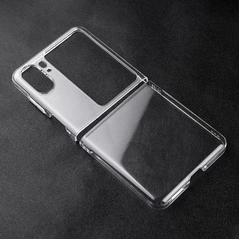 

For Oppo Find N2 Flip 5G Clear Phone Case Hard PC Anti-scratch Mobile Phone Cover Shell A