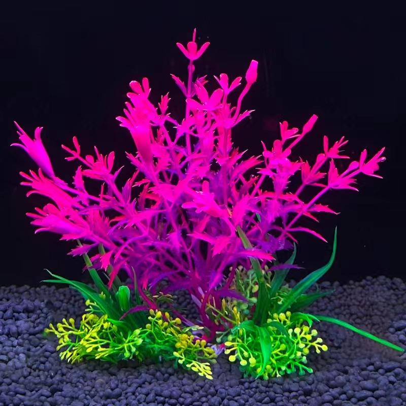 10pcs Fish tank Landscaping Ornaments Plastic Artificial Seaweed High Quality Seaweed Cross-border Aquarium Decorative Plants