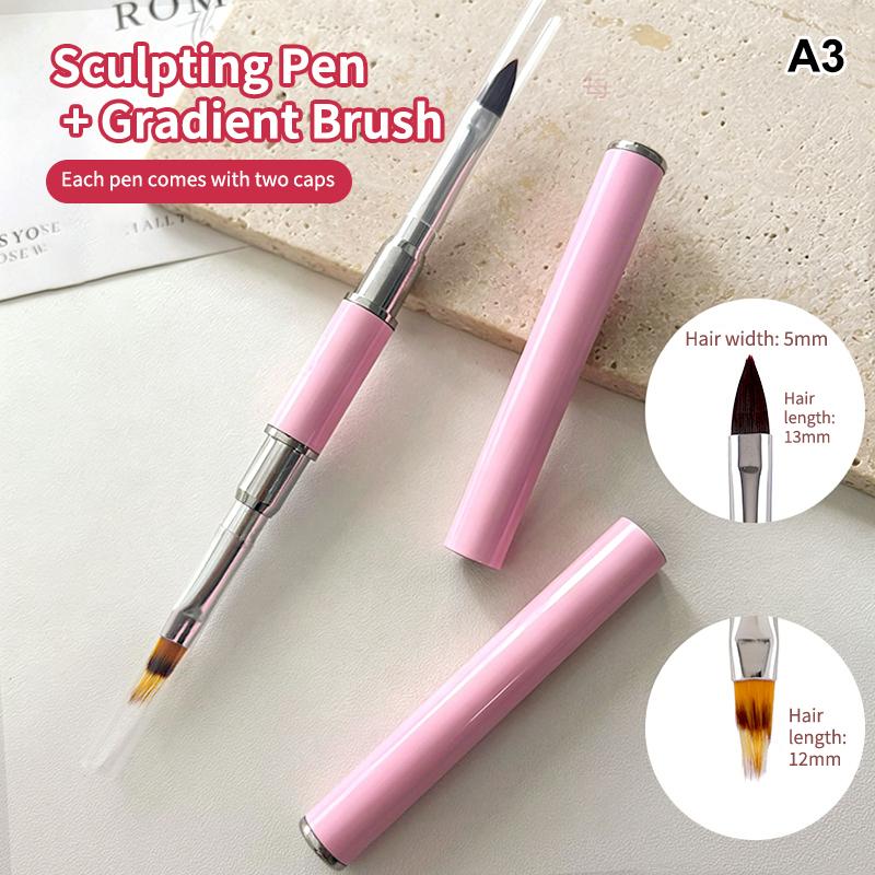 

Nail Brush Double Head Liner Brush Nails Accessories Painting Pen Gel Brush Flower Drawing Painting Pen Manicure Art Tools A3