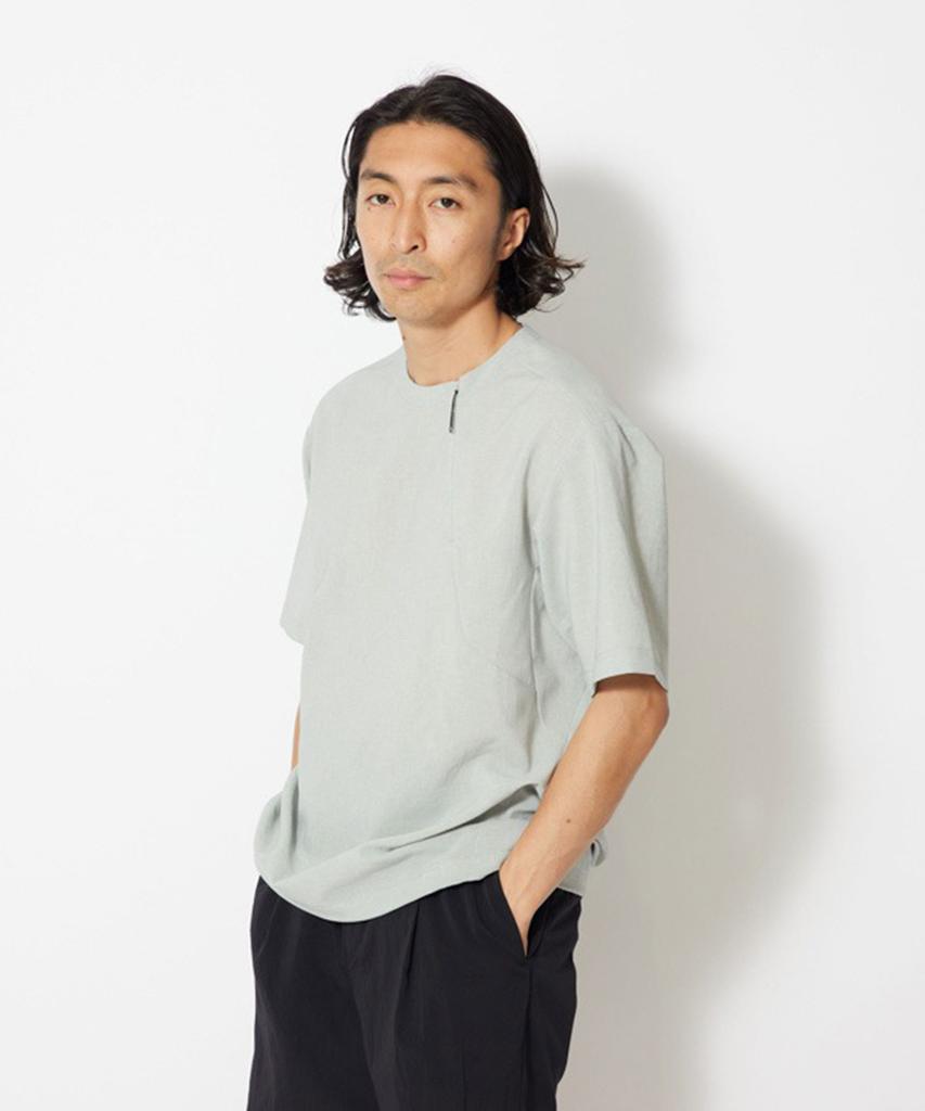 SNOWPEAK Pe Light Poplin Pullover - Light Grey / Ts-23Su010Lgy