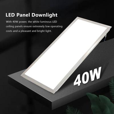 LED Downlight 40W 6500K LED Panel Downlight 30x60cm Weiß Gitterleuchten Einbauleuchte Deckenleuchte für Büro