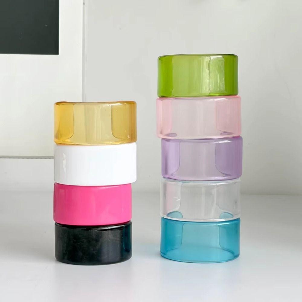 Simple Color Half Cuff Bracelet Transparent Open Mouth Bangle Popular Elegant Wristband for Girls