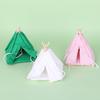LED Strip Mini Tent Model  2 Scale Dollhouse Camping Scene Decoration Realistic Nighttime Display