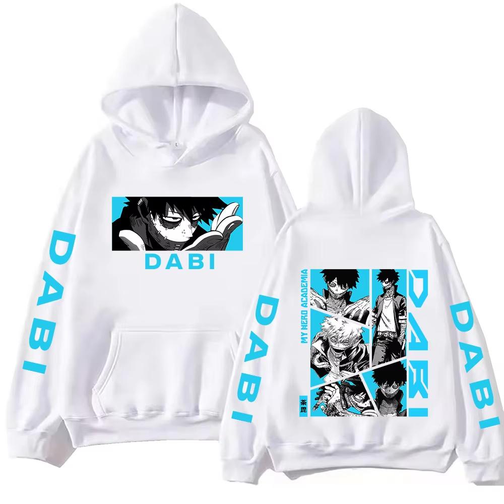 2026 Hot Sale  Anime My Hero Academia Dabi Hoodie Unisex Long Sleeve Fashion Vintage Printed Sweatshirt Trendy Streetwear for Daily Looks