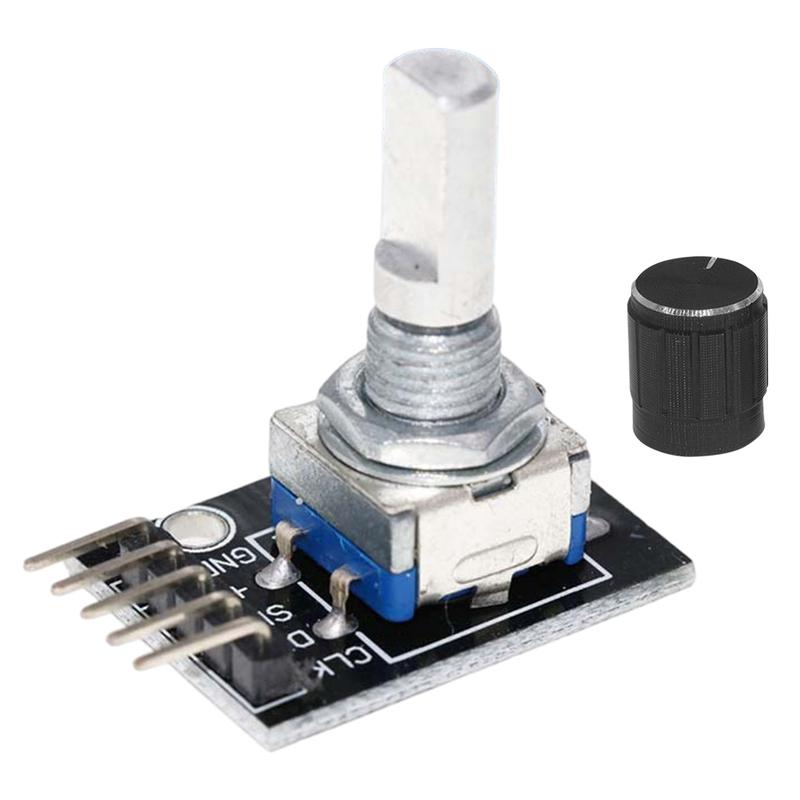 1-50pcs KY-040 HW-040 Rotary Encoder Module with Knob Cap Brick Sensor Switch Development Board Module for Arduino 360 Degrees