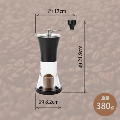 Kyocera CM-40CF-AZ Ceramic Coffee Mill with Adjustable Coarseness for Manual Coffee Grinding [Amazon.co.jp Exclusive]