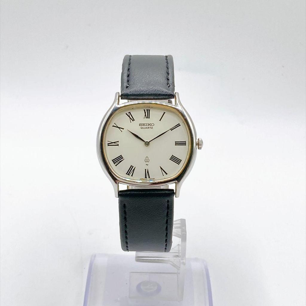 Used 567 SEIKO Men's Watch Quartz 70s Roman Vintage Battery Replaced New Aftermarket Strap