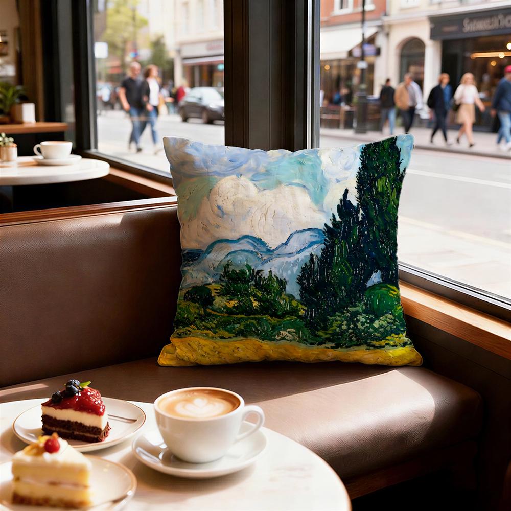 Art Van Gogh Cushion Cover Decorative Cushions Covers Cover Sofa X Pillow Piece X X Pillowcase