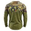Men's Casual Vintage Boho Long Sleeve Shirt for Everyday Wear