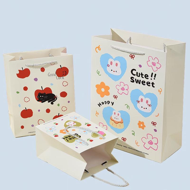 Creative Cartoon Tote Bag - Fresh Style, Multiple Sizes