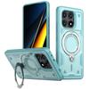 For Xiaomi Poco X6 Pro 5G/Redmi K70E 5G Case Compatible with MagSafe Military Protection PC+TPU Kickstand Phone Cover