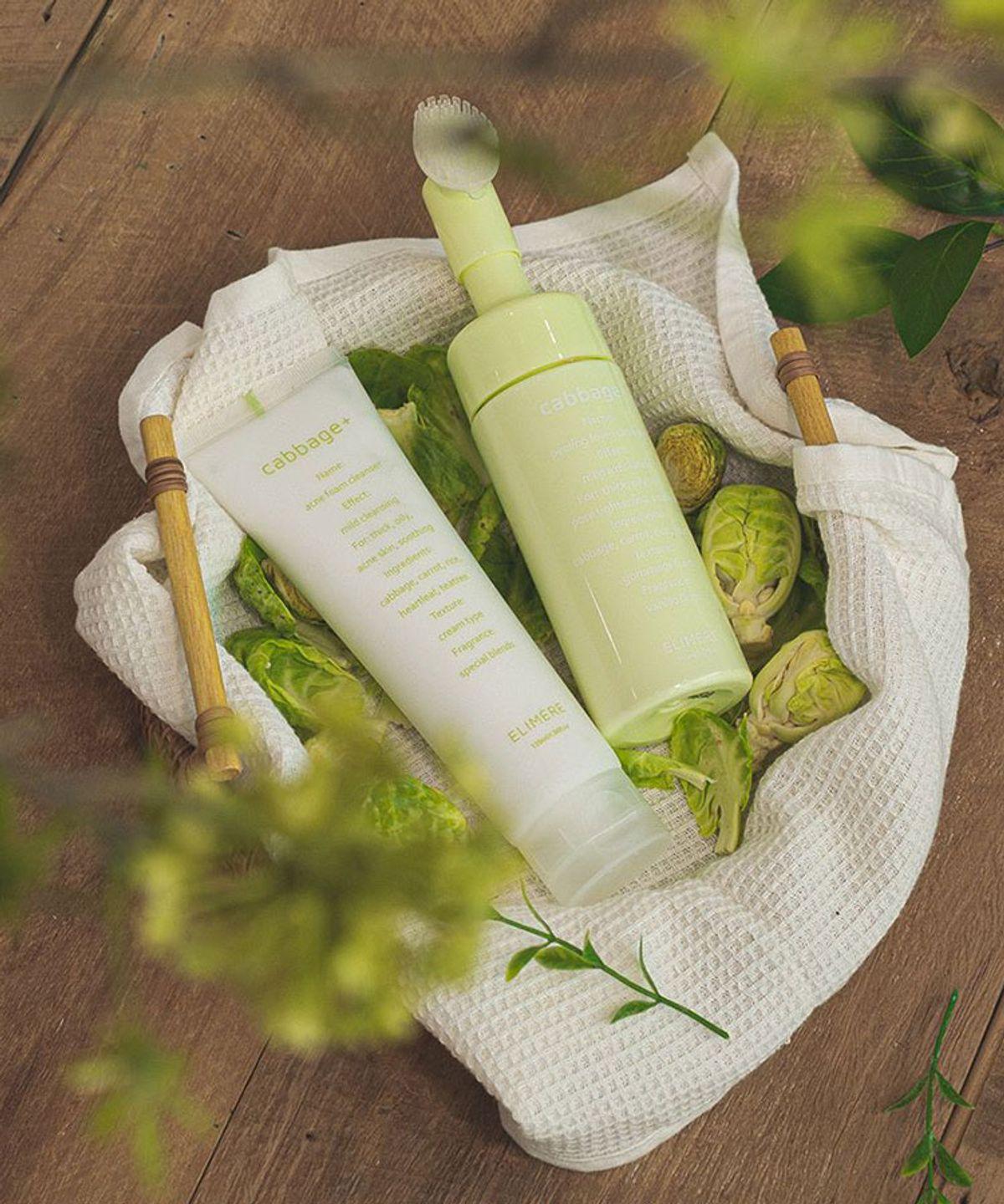Cabbage Acne Trouble Care Set (Peeling + Cleanser)