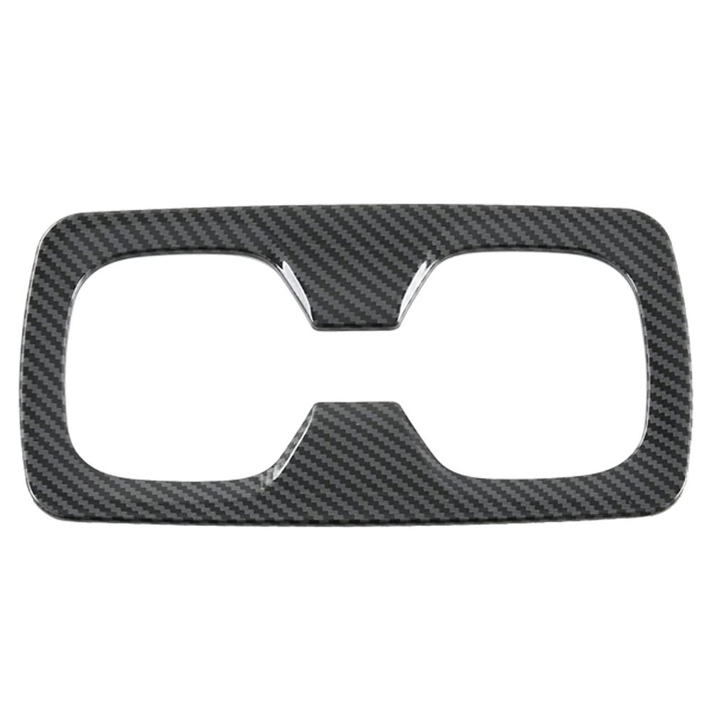 For Lexus NX250 NX350  ABS Carbon Fiber look Car Rear Water Row Cup Holder Cover Frame Trim Sticker interior accessories Carbon Fiber