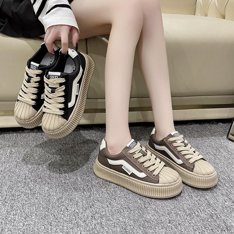 Striped Little White Shoes Children Spring and Autumn New Versatile Fashion Ins Trendy Student Casual Board Shoes