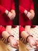 Raspberry Sparkling Water Chalcedony Dangle Bracelet: New Chinese Style Hanfu Accessory with 8mm Round Bar.