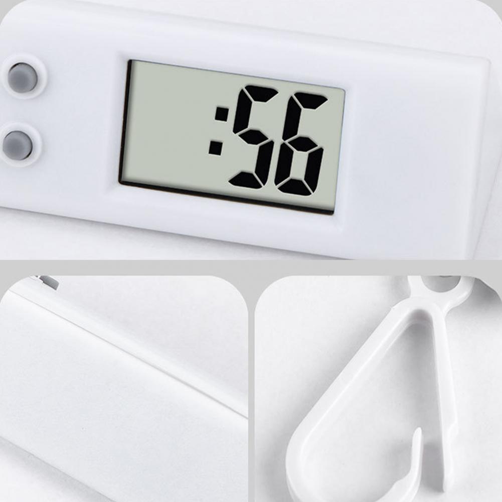 Student Elektronische Uhr Leise LCD Digitalanzeige Dreieck Schreibtischuhr Schlüsselanhänger für Examenstisch Zeitanzeige Hängender Schlüsselanhänger