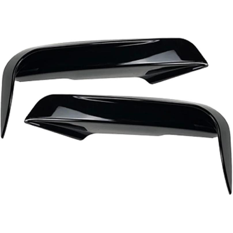 1 Pair Car Front Bumper Fangs Trim Air Vent Lid Cover Decoration Compatible For BMW 3-Series F30 F31 2012 2013 2014 2015 2016 2017 2018(Glossy Black)