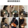 Trendige tragbare Bowlingtasche Damen Herbst und Winter neue Mode vielseitige einzelne Schulter Umhängekissen-Tasche