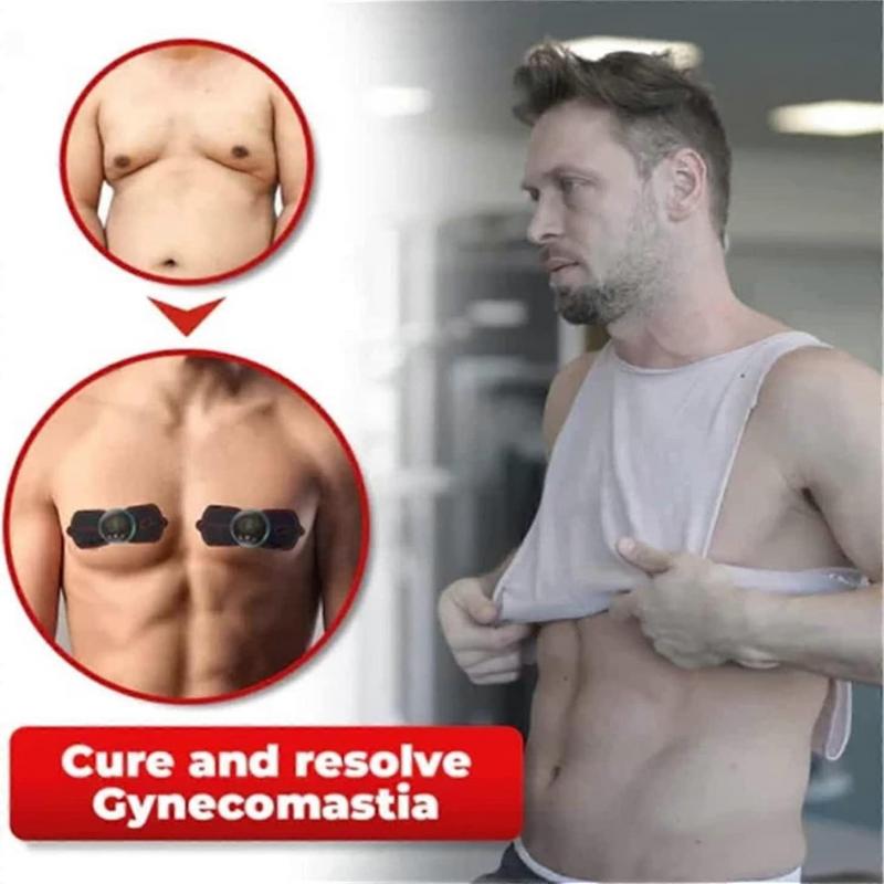 2pcs Ems Gynecomastia Reduction Massage, Portable Electric Ems Neck Massager, Cervical Massage For Pain Relief