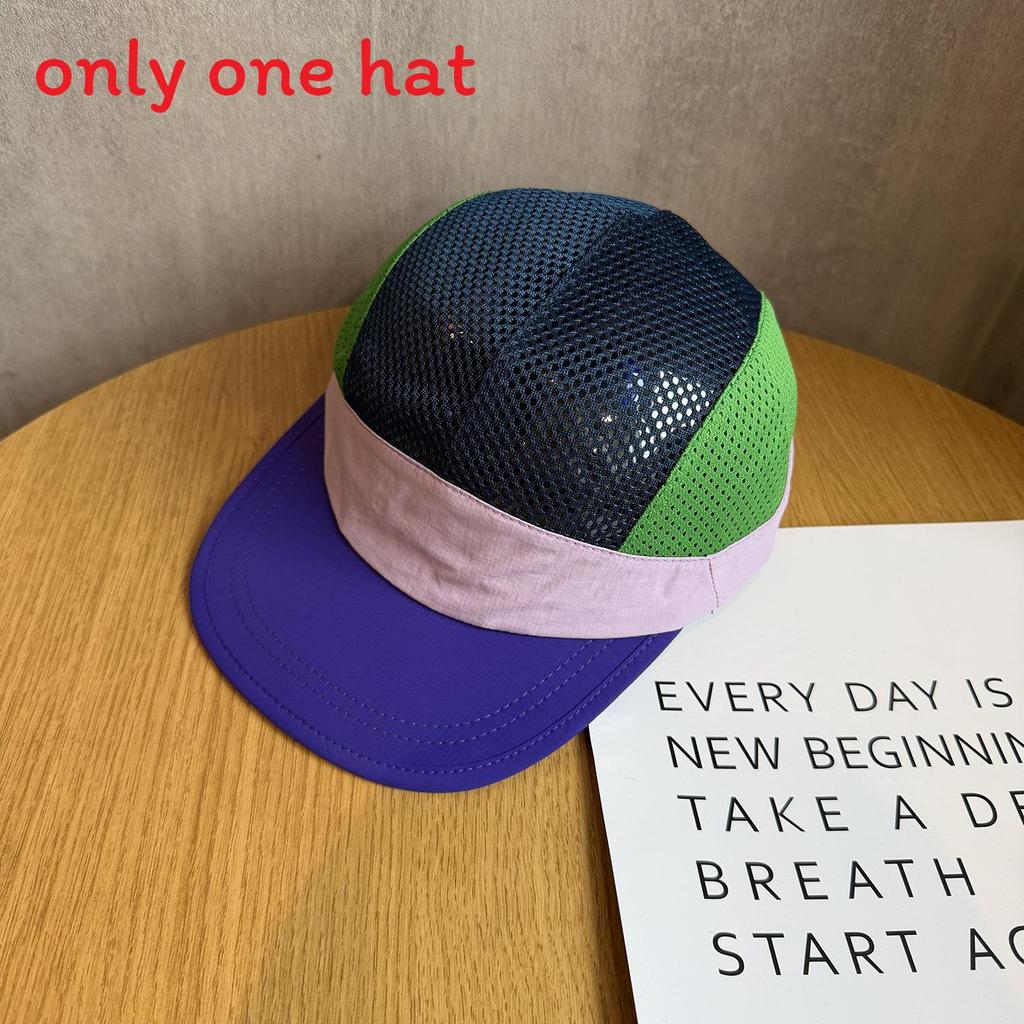 

Adjustable Summer Mesh Baseball Hat With Uv Block And Street Style For Men Women Purple Green