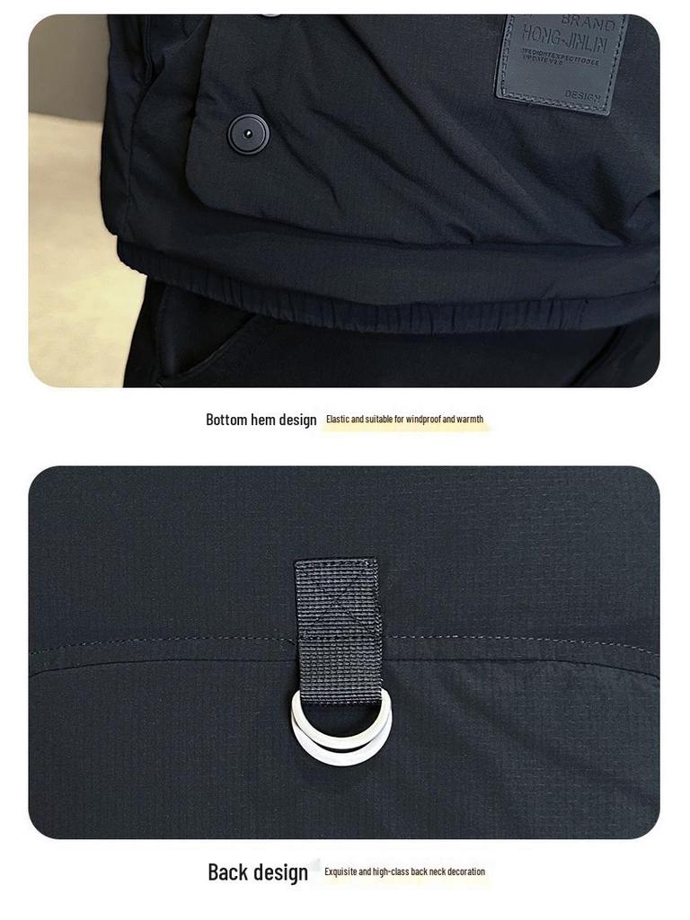 2025 Autumn/Winter Men's Trendy Workwear Down Vest - Loose, Warm Gilet by Top Brand