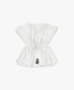 Pink Pineapple Big Lace Layered Scrunchie_White
