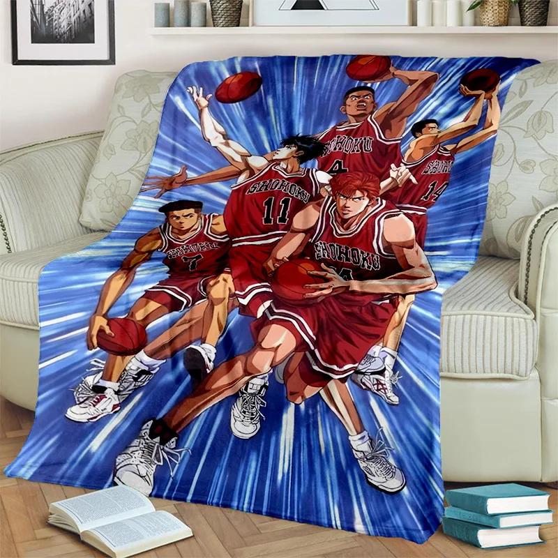 Basketball Anime Slam Dunk Cartoon Blanket,Soft Throw Blanket for Home Bedroom Bed Sofa Picnic Travel Office Cover Blanket Kids