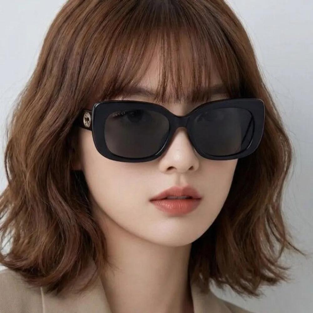 

[Gucci] Sunglasses GG1979SK 001 Square Horn-rimmed Women s Men s