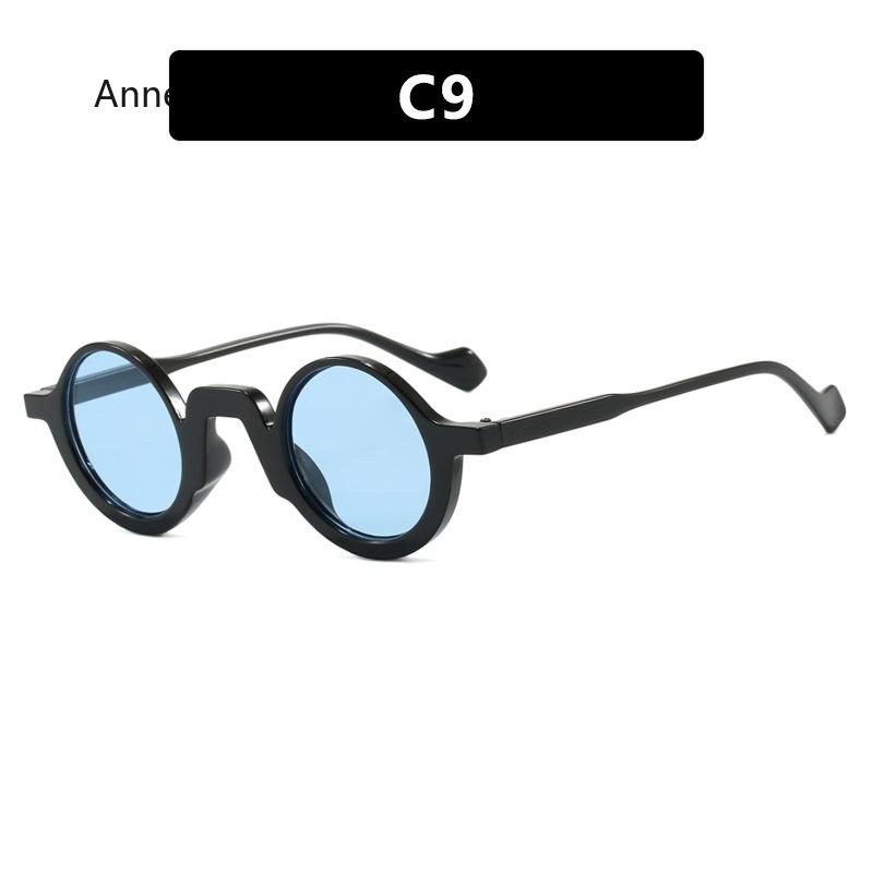 New Retro Small Round Punk Women Sunglasses Fashion Green Shades UV400 Trending Men Leopard Sun Glasses lentes de sol hombre