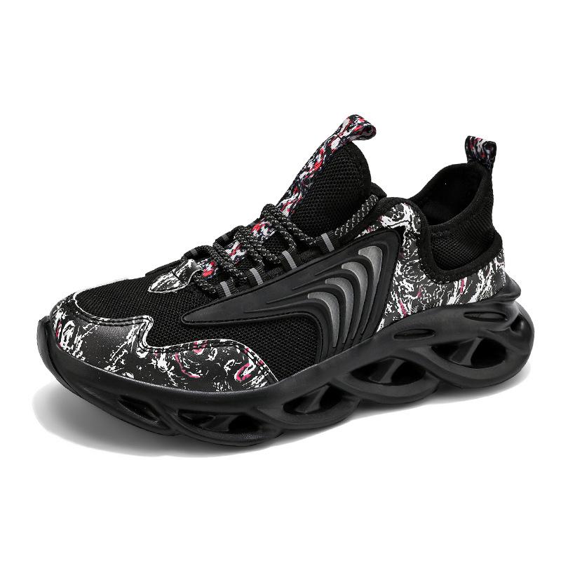Men's shoes Guochao casual breathable mesh blade sneakers men's running shoes non-slip soft sole
