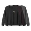 GXG Men's Dog Embroidery Crewneck Sweatshirt