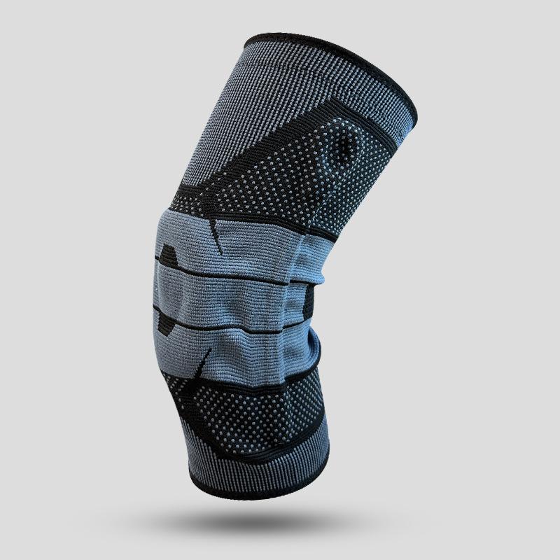 Sport Knieschoner für Männer und Frauen Basketball Fußball Badminton Fitness Laufen Silikon Federstütze Kniescheibe Meniskus