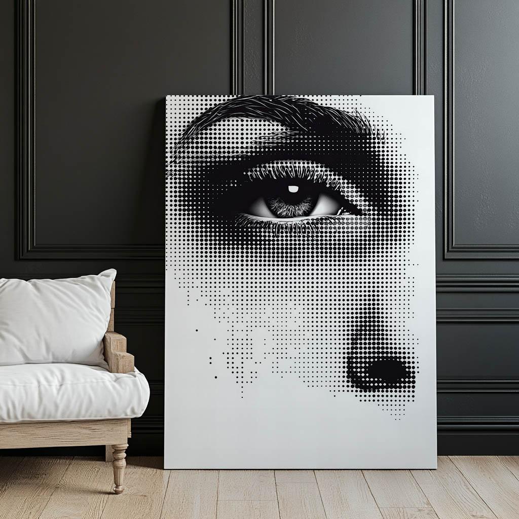 Stylish Eye Stylish Eye, 40X50 Cm, Gold Aluminum Frame, 230 Gsm Matte Paper