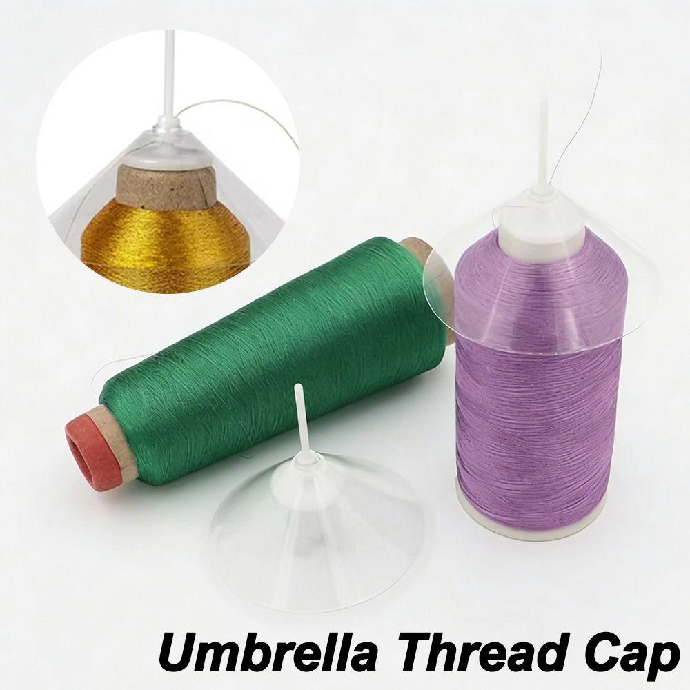Anti-winding Umbrella Thread Cap Anti-knotting DIY Gold Silver Thread Cap Anti-static Sewing Machine Thread Cap