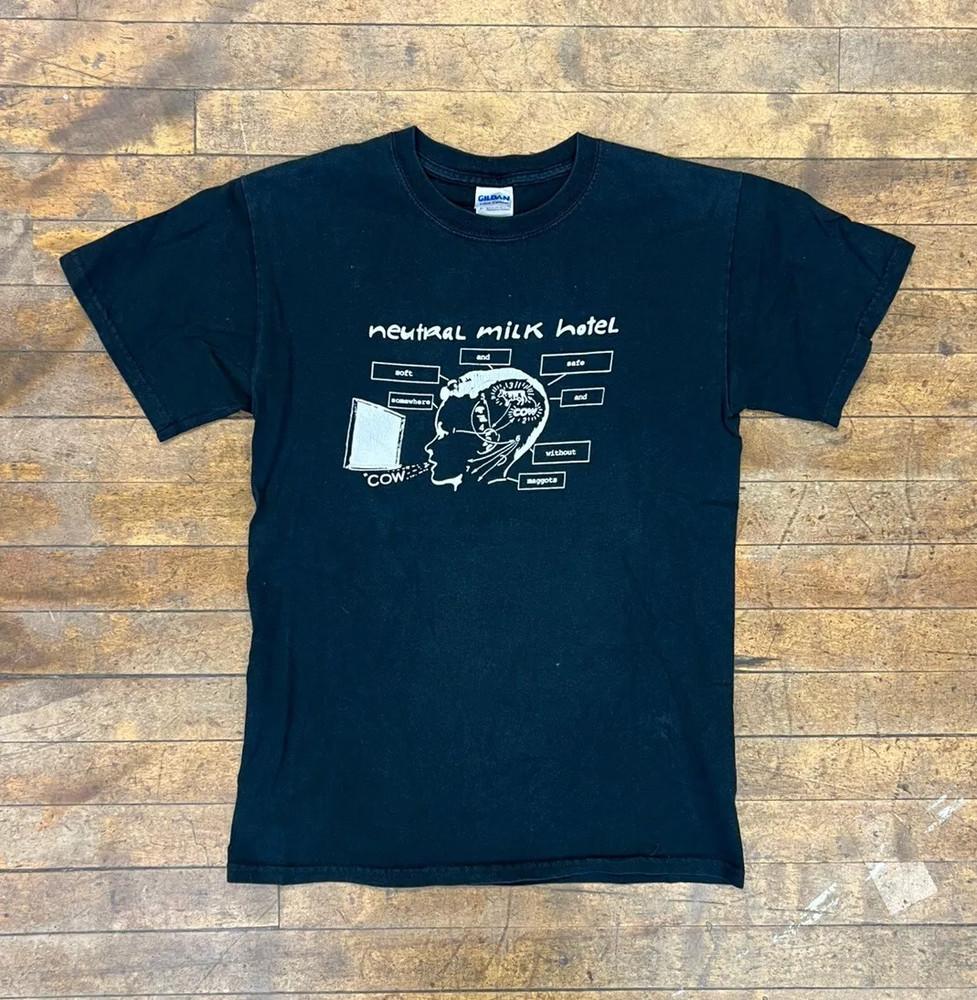 Neutral Milk Hotel band cow T Shirt Size S-5XL Unisex T-Shirt XXXL