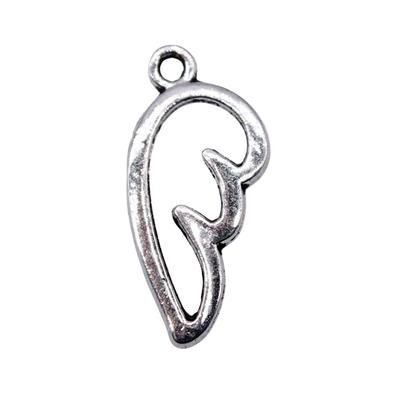 40 Stücke Engelsflügel Charms Diy Charm Antik Silber Farbe 16X8mm