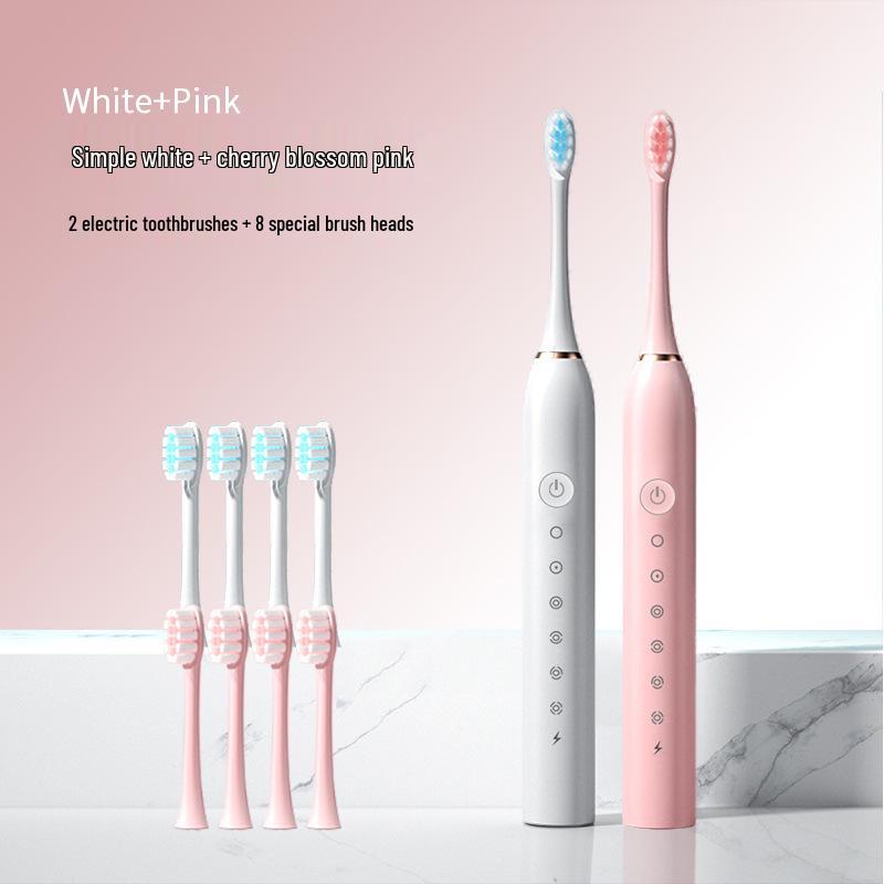 Universal Electric Toothbrush Set: Soft Bristle, Portable, for Adults & Children