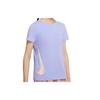 Nike T Shirts Women's Light Thistle Purple Crew Neck Moderate Straight Fit CZ3871-576
