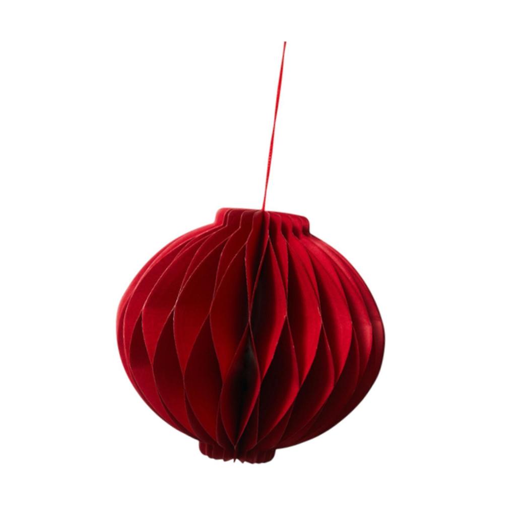 Spring Festival Red Paper Lantern Hanging Decoration Traditional Chinese Ornament for Indoor Party Door Window